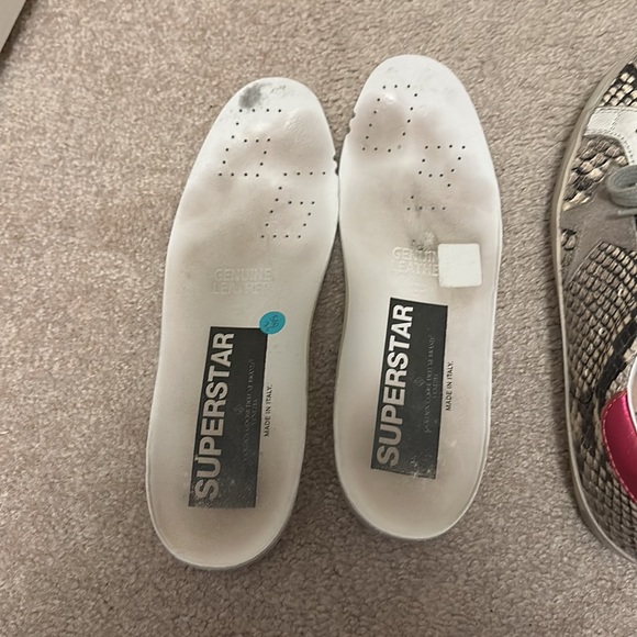 Golden Goose Superstar Sneaker in Natural Snake Print & Ice Star - Picture 7 of 8